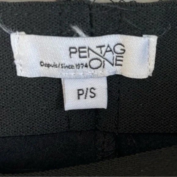 Pentagone Faux Leather Asymmetrical Mini Skirt Womens Size S Vegan - Picture 2 of 7